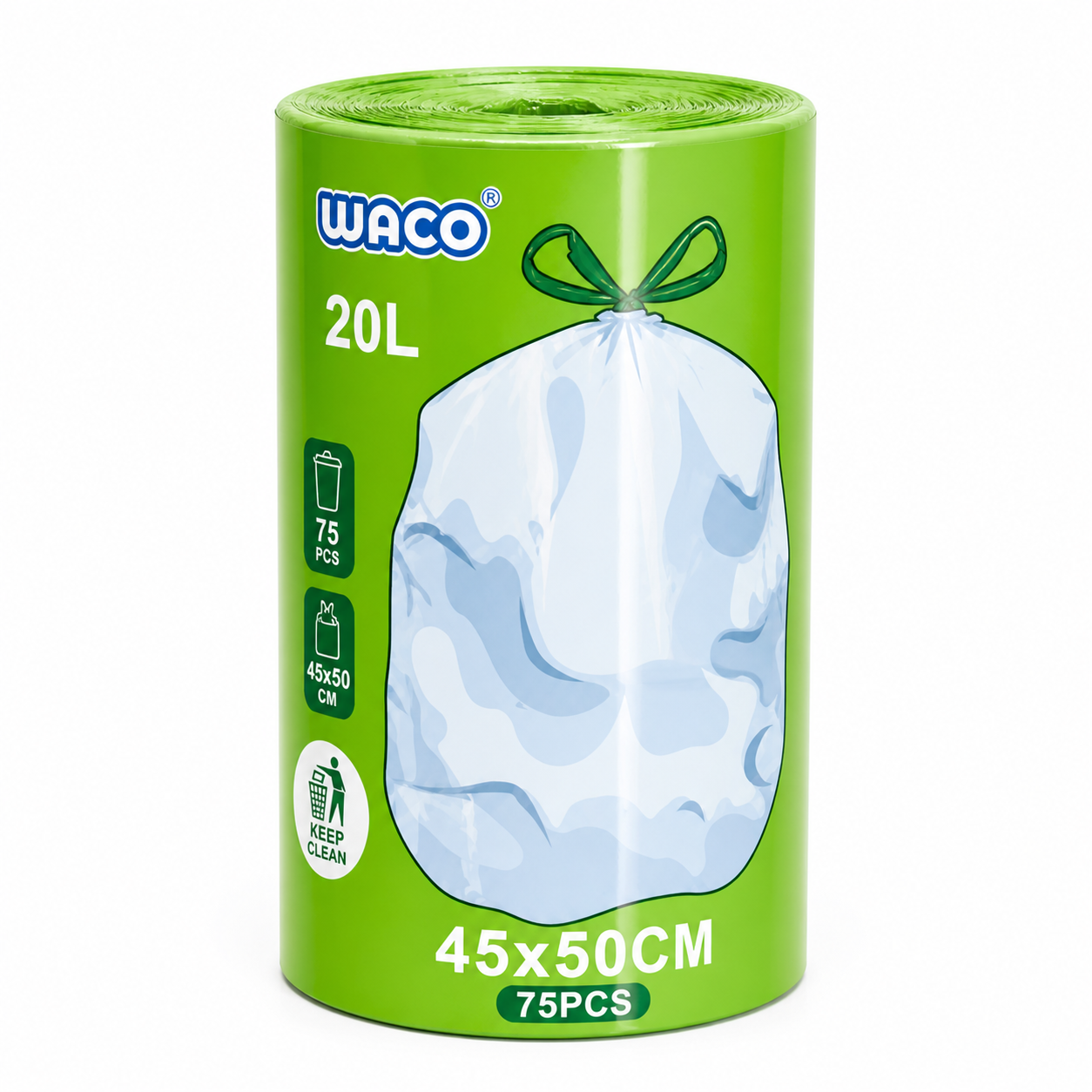 Bolsas de Basura W076 20L 45x50cm Pack 75 Unidades