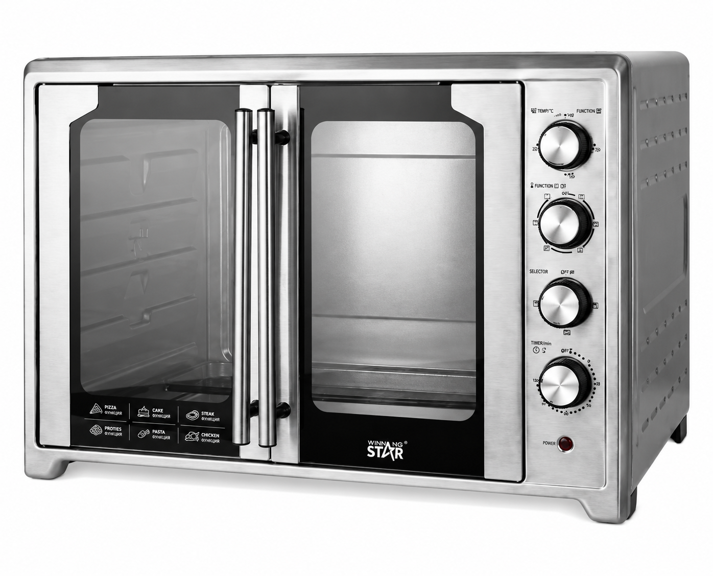 Horno Eléctrico Winning Star ST-9851 75 Litros Acero Inoxidable