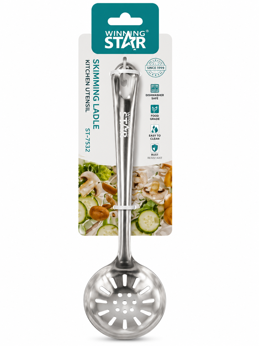 Cuchara de Acero Inoxidable ST-7532 23.4cm Resistente