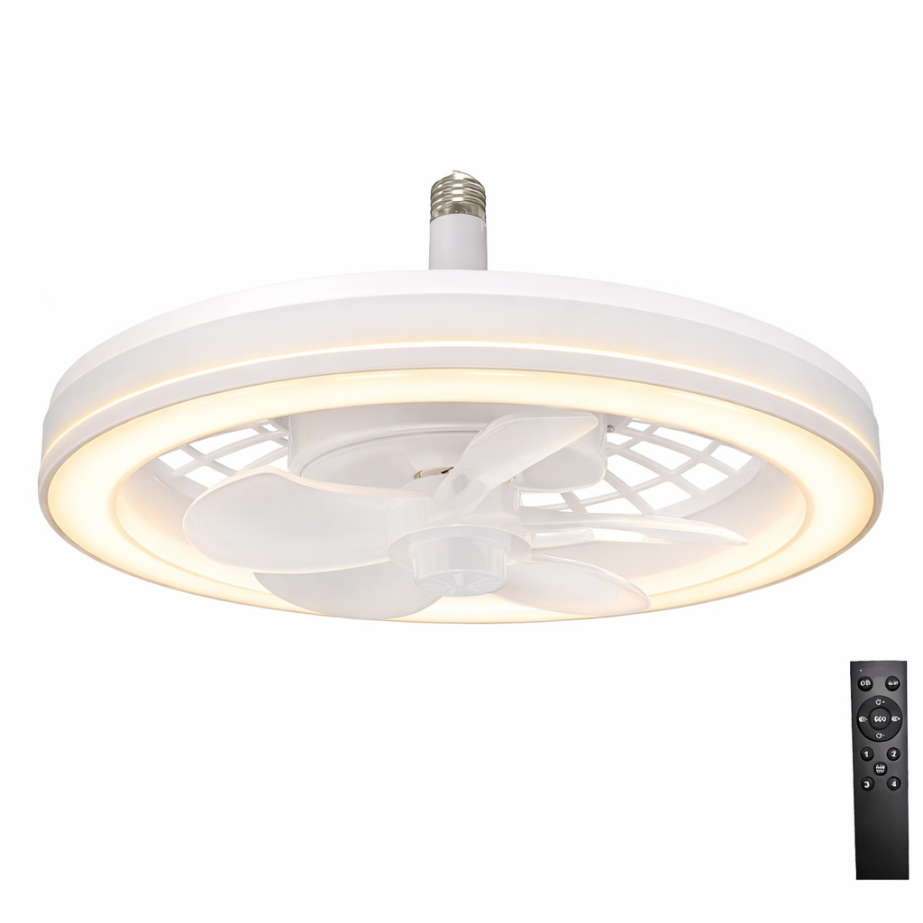Ventilador con Luz LED A-F2705 30W Porta Foco 32cm