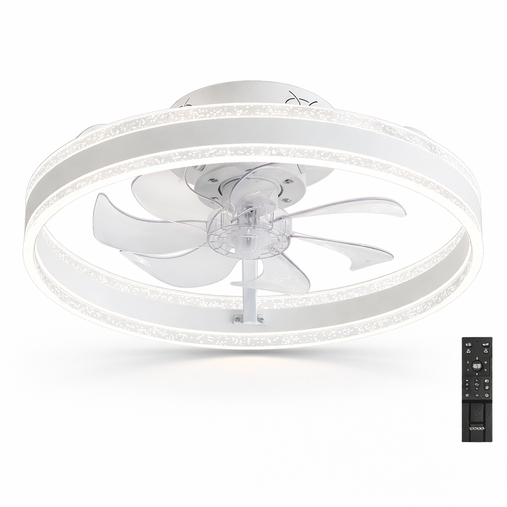 Ventilador de Techo con Luminaria A-FAN7102 53W Blanco