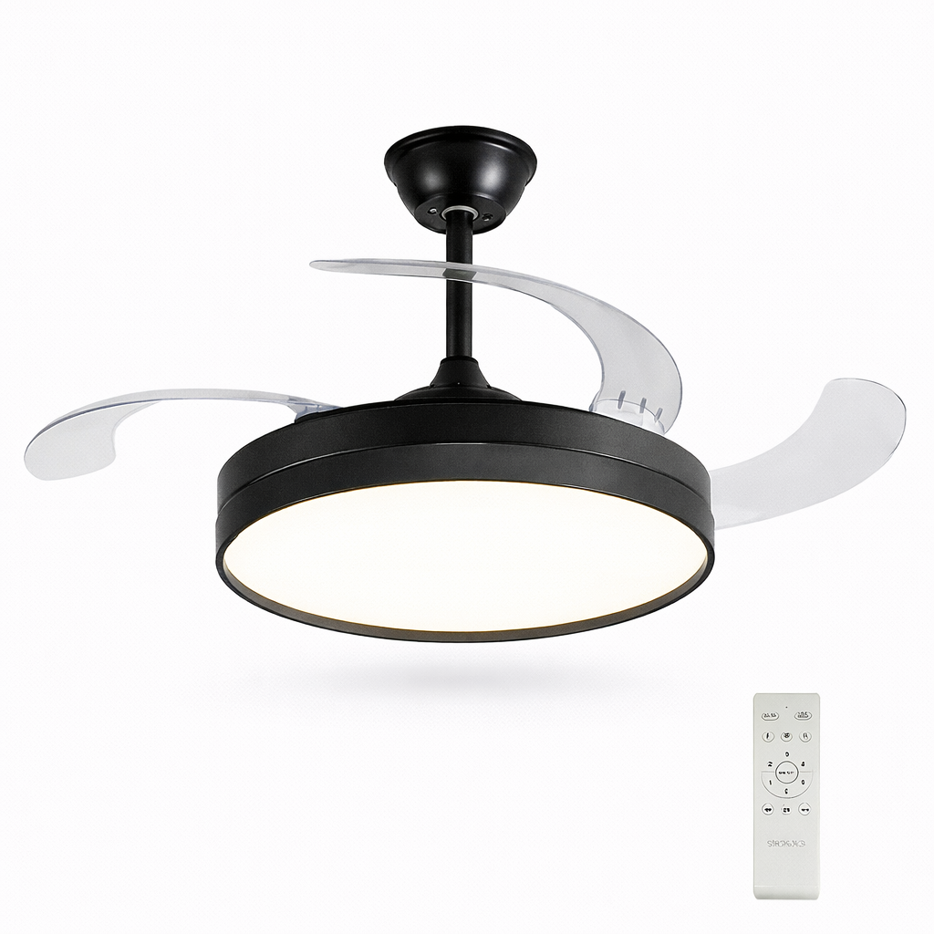 Ventilador de Techo Retráctil A-FAN803 con Luz LED 30W Bivolt