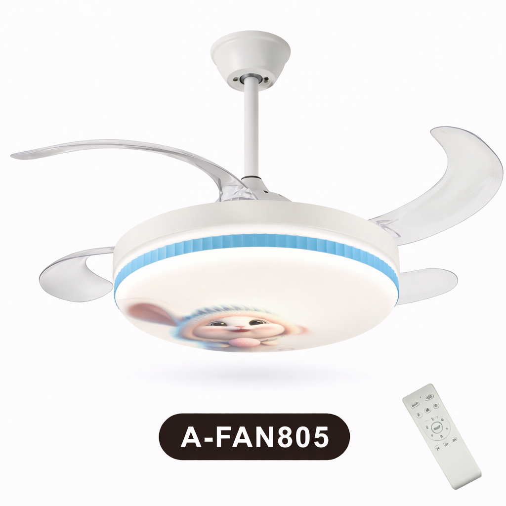 Ventilador de Techo con Luminaria A-FAN805 90W Blanco