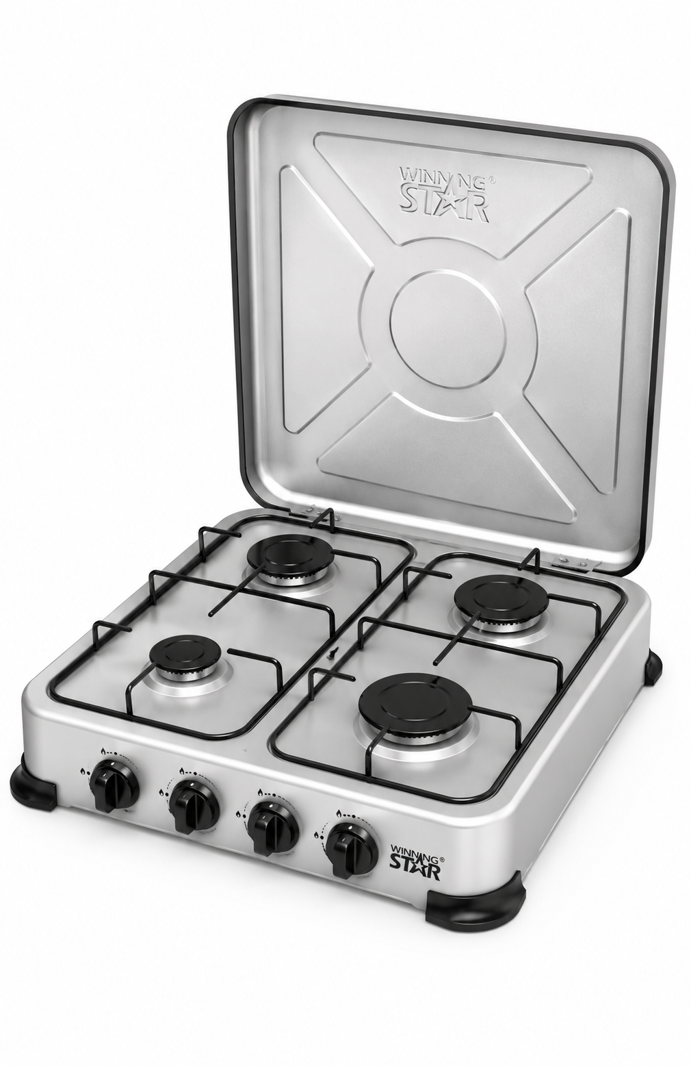 Cocina a Gas Winning Star ST-9661 4 Hornallas Gris