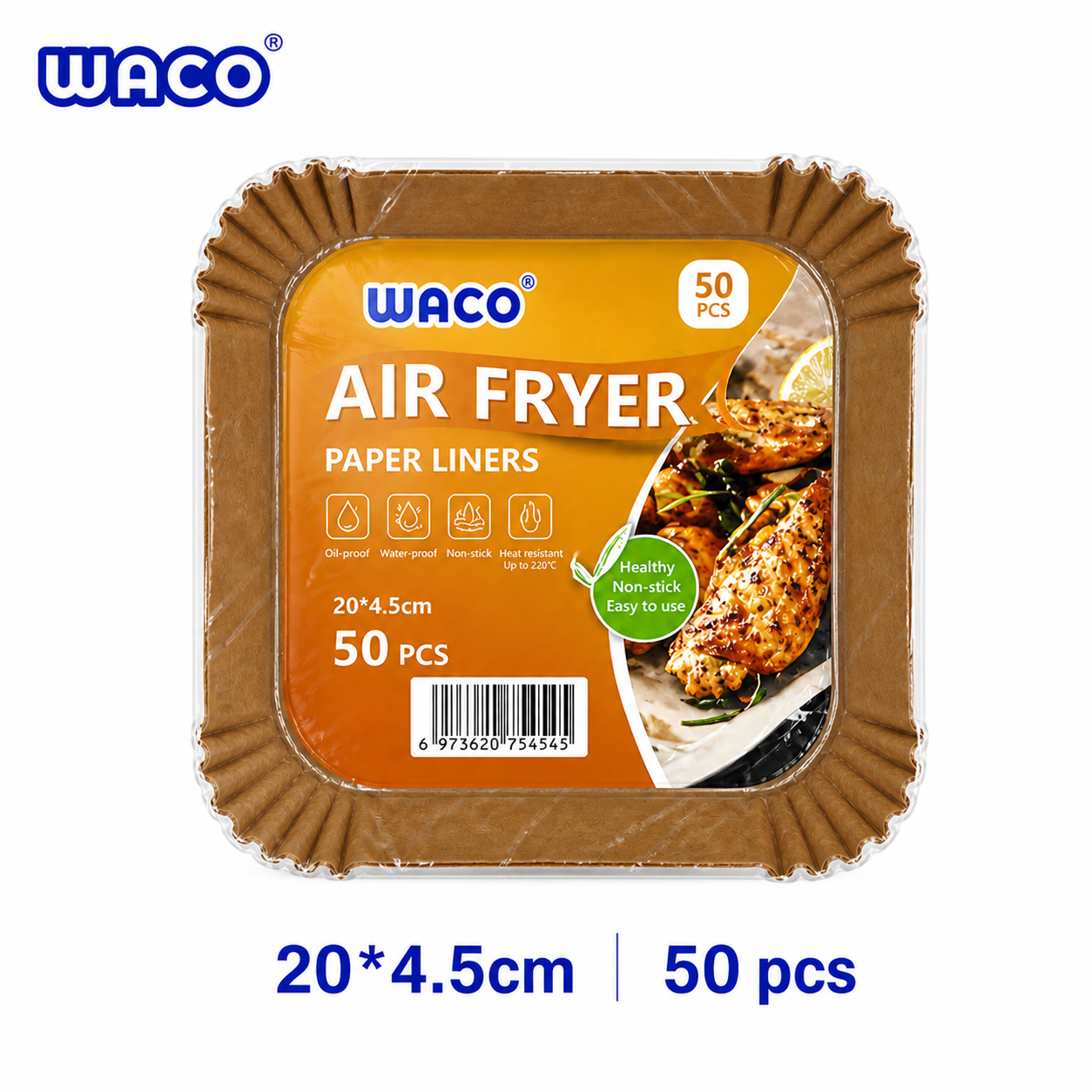 Papel de Pergamino W185 20x4.5cm Pack 50 Unidades Antiadherente