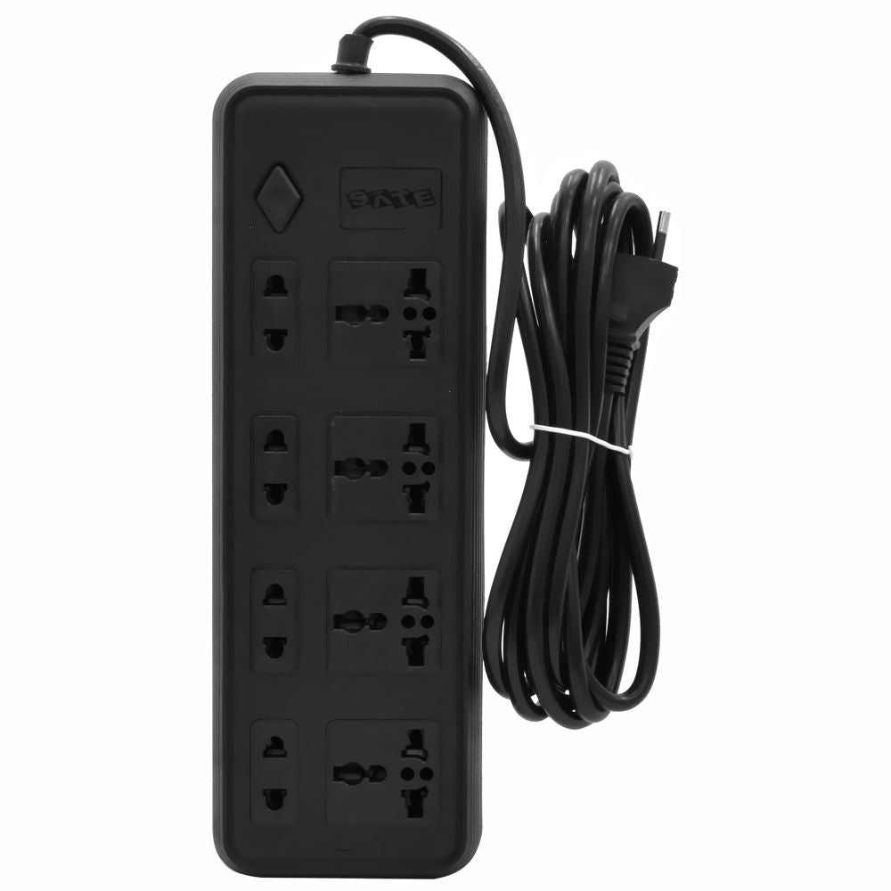 Prolongador eléctrico SATE A-R282 2 metros 8 tomas 2500W diseño moderno