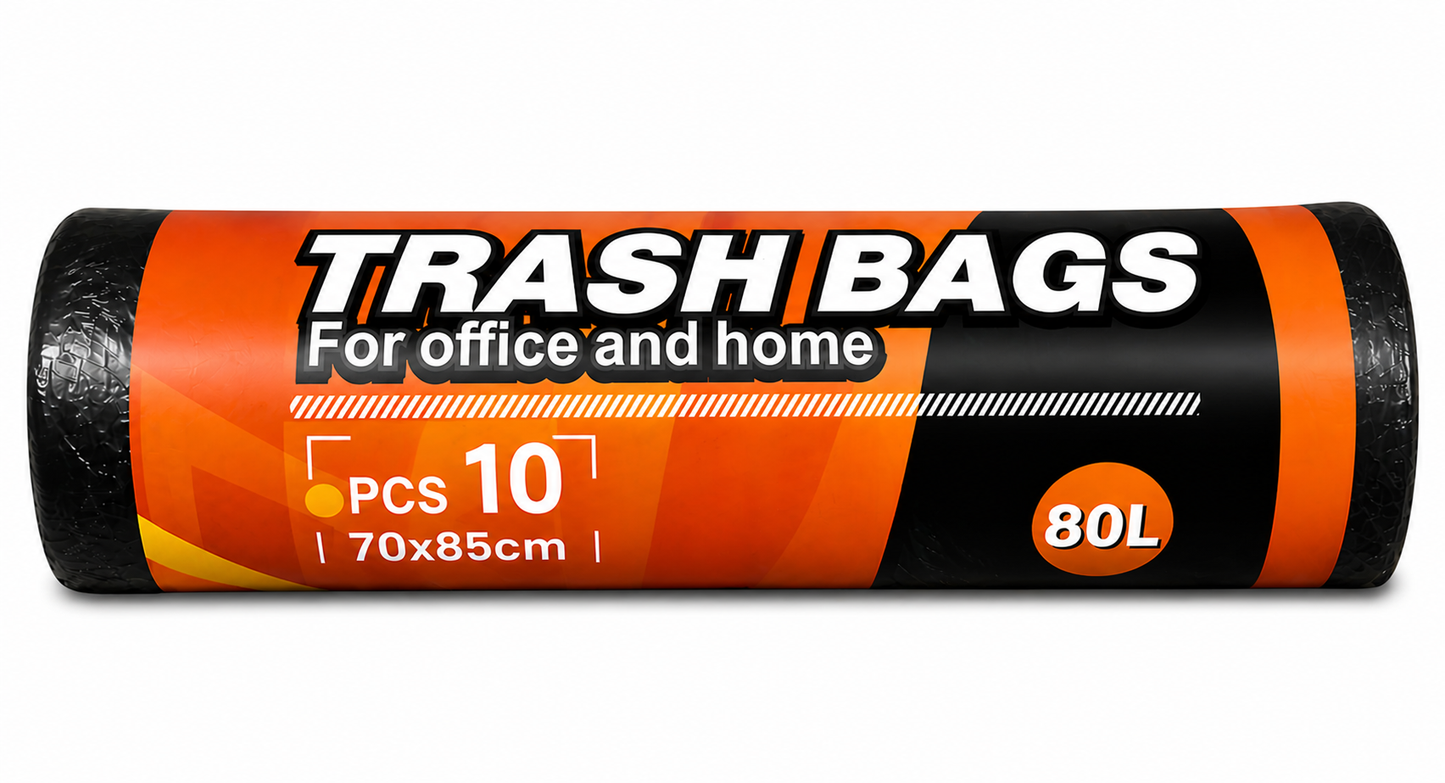 Bolsas de Basura W004 80L 70x85cm Pack 10 Unidades