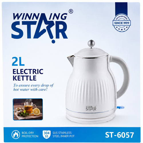 Jarra Eléctrica Winning Star ST-6057 2 Litros Acero Inoxidable