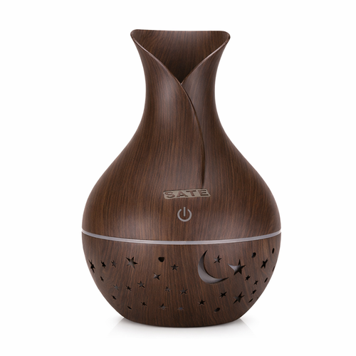 Humidificador Sate A-H6714 Difusor de Aroma 130ml Marrón Oscuro