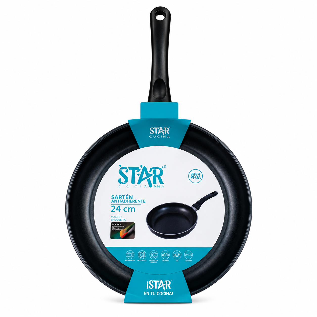 Sartén Antiadherente Winning Star ST-5218 24 cm