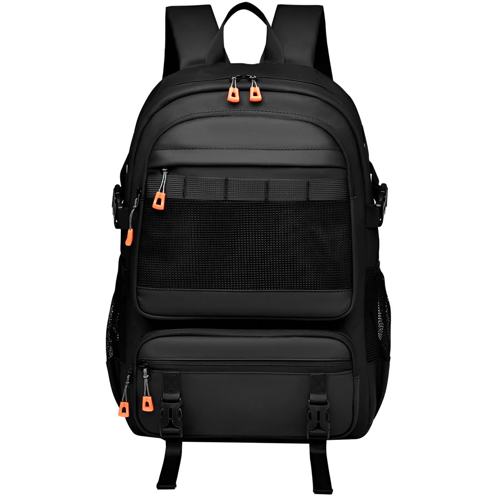 Mochila para notebook SATE A-KP705 negra 15.6 pulgadas con compartimentos