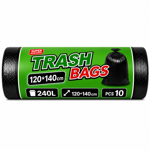 Bolsas de Basura W016 240L 120x140cm Pack 10 Unidades