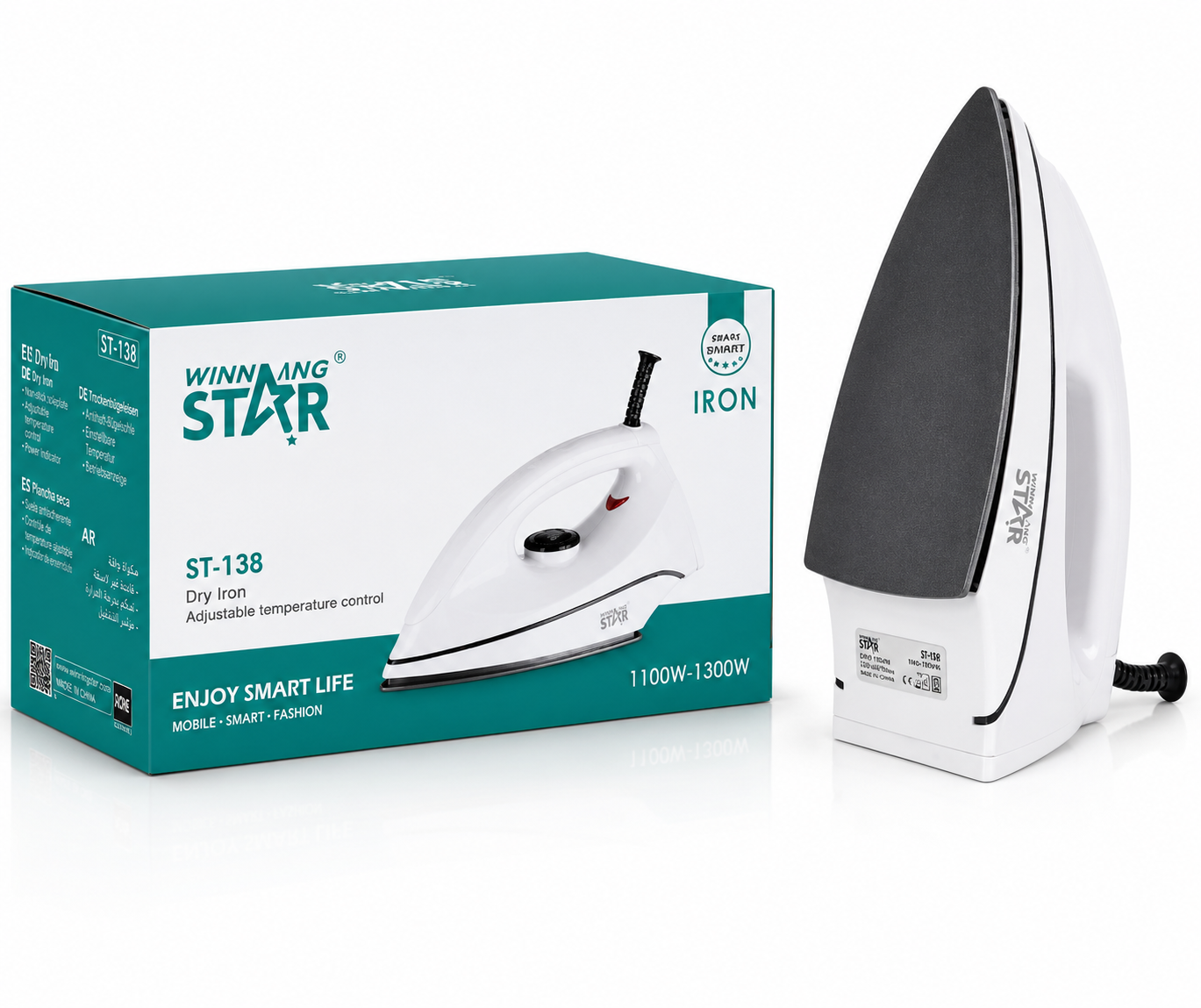 Plancha Winning Star ST-138 1300W Blanca