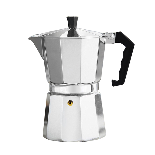 CAFETERA ITALIANA ALUMINIO 300ML 6T PLATA VARENNA
