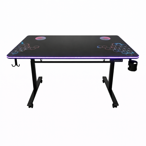 Mesa Gamer Motorizada A-MT400 con Vidrio y RGB