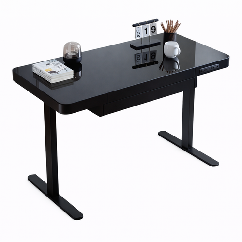 Mesa Gamer Motorizada A-MT501 con Vidrio Templado y USB