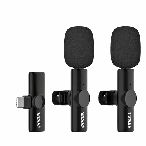 Micrófono Inalámbrico SATE A-MK231 Tipo-C Doble con Estuche