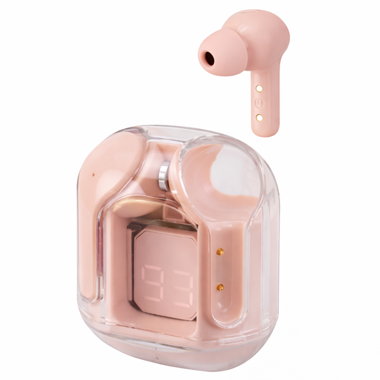 Auriculares Bluetooth SATE AE-6226 Rosado con Control Táctil