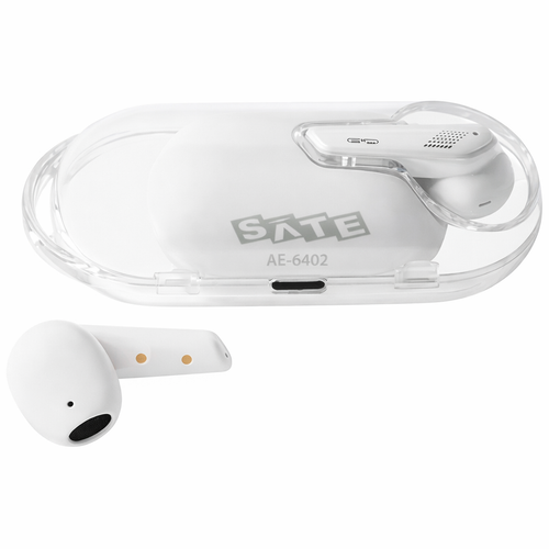 Auriculares Bluetooth SATE AE-6402 Blanco con Control Táctil