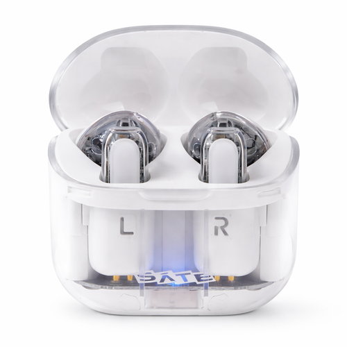 Auriculares Bluetooth SATE A-F32 Blanco con Control Táctil