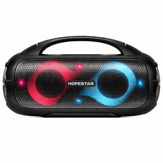 Speaker Bluetooth SATE Hopestar HS-1401 Negro 80W Resistente al Agua con Luces LED