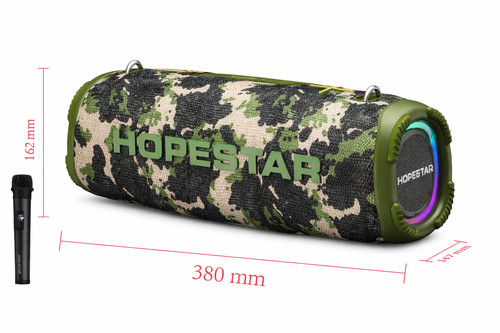 Speaker Bluetooth SATE Hopestar HS-1517 Camuflado 80W con Puertos USB/SD/AUX