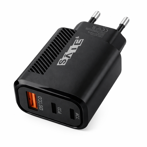 Adaptador Cargador SATE A-CC1202 12W USB + Tipo C Carga Rápida