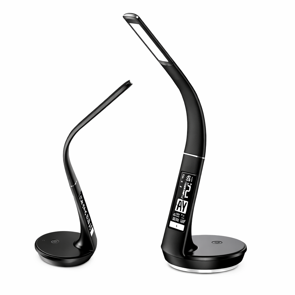 Lámpara LED SATE AC-T7004 con Pantalla LCD, Carga Inalámbrica y USB