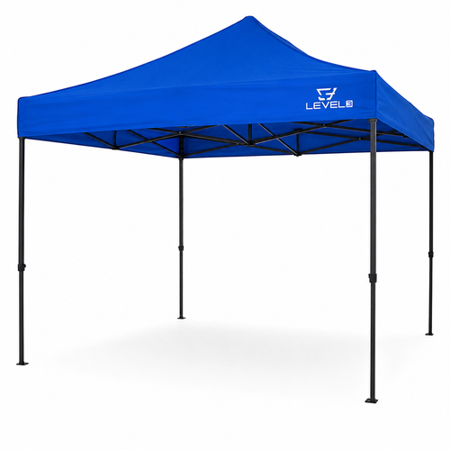 TOLDO PLEGABLE 3X3 AZUL C/ PROTECCION UV