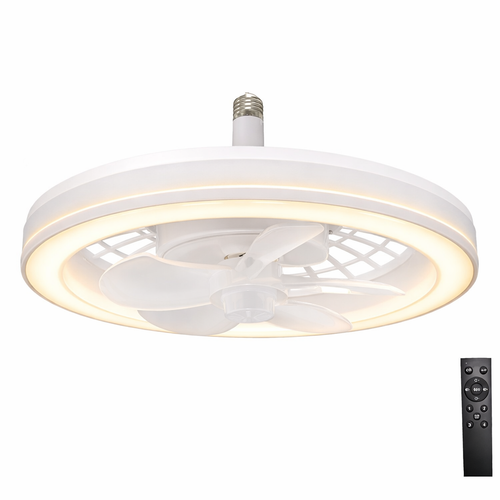 Ventilador con Luz LED A-F2705 30W Porta Foco 32cm
