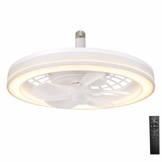 Ventilador con Luz LED A-F2705 30W Porta Foco 32cm