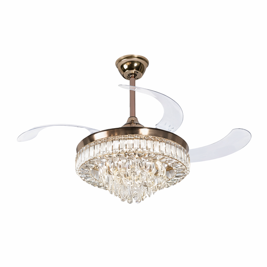 Ventilador de Techo con Luminaria A-FAN004 90W Blanco