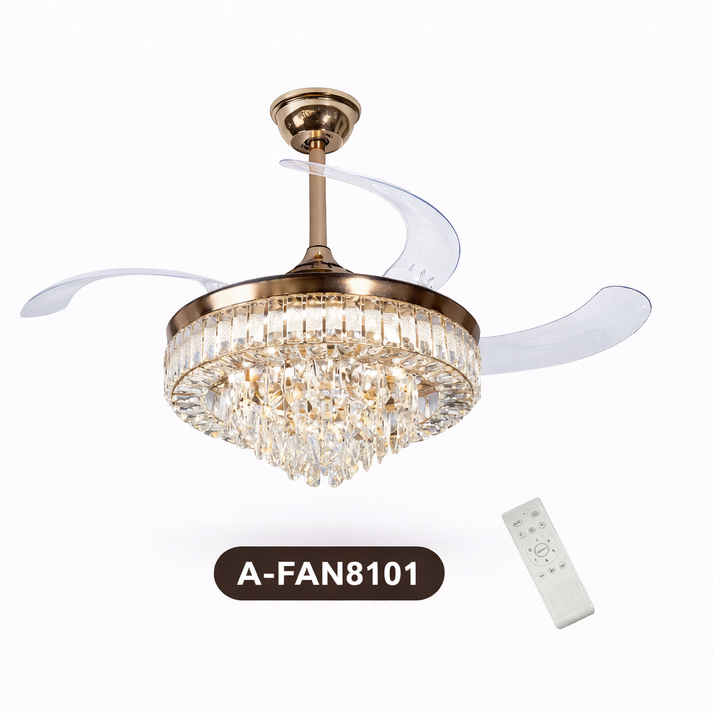Ventilador de Techo con Luminaria A-FAN8101 78W Blanco