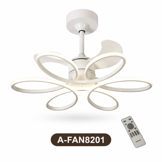Ventilador de Techo con Luminaria A-FAN8201 78W Blanco