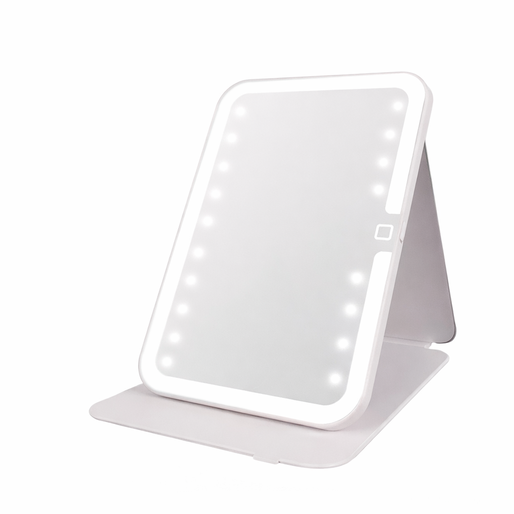Espejo LED para Maquillaje A-M17 Compacto con Luz Natural