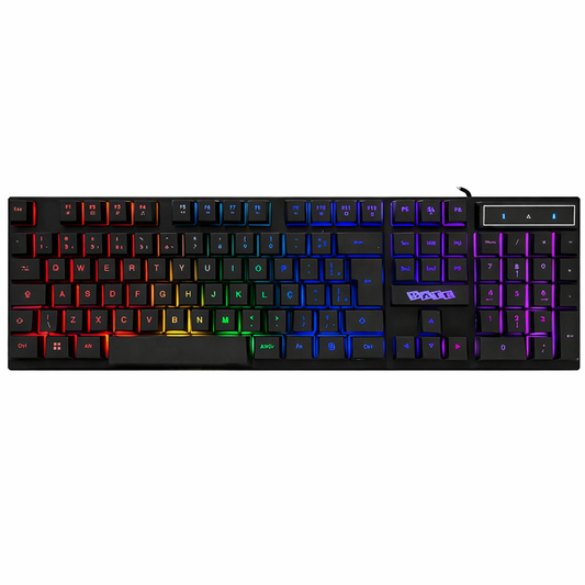 Teclado USB Multimedia LIGHT AK-891 Portugués 104 Teclas
