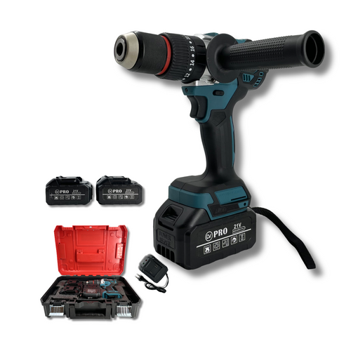 Taladro Percutor Inalámbrico Brushless DV-6013B 150Nm 13mm con Maletín y 2 Baterías