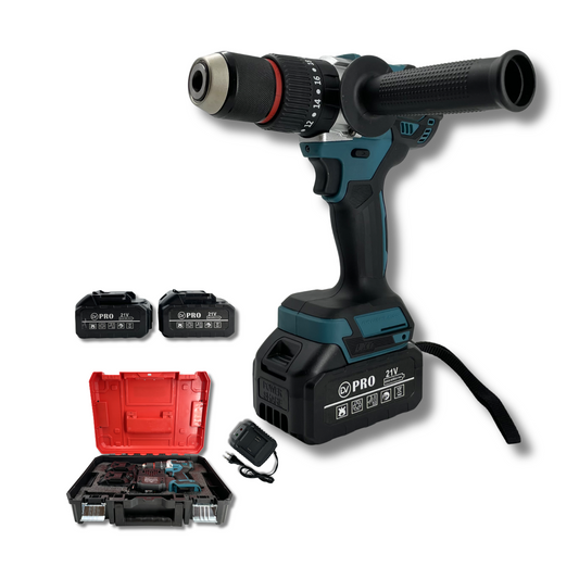 Taladro Percutor Inalámbrico Brushless DV-6013B 150Nm 13mm con Maletín y 2 Baterías