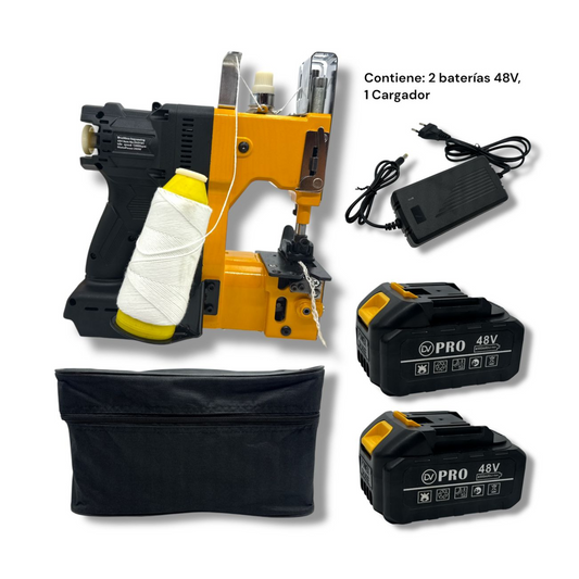 Máquina Portátil para Costurar Bolsas DV-9101 BL 21V con Baterías
