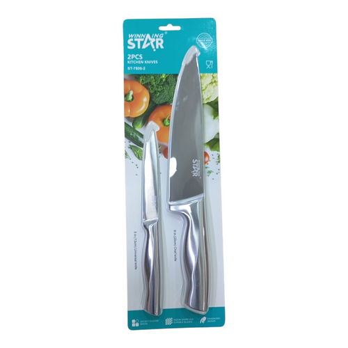 Juego de Cuchillos 2 Piezas ST-7806-2 Chef y Utilitario