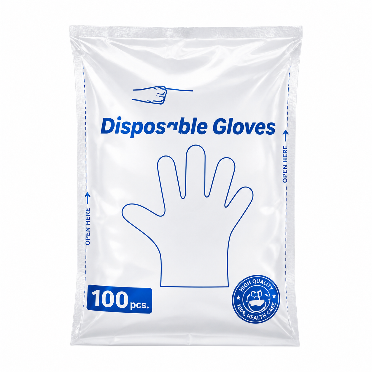 Guantes Desechables W068 26cm Pack 100 Unidades