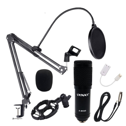 Kit Micrófono para Streamer A-MK05 Condensador 3.5mm