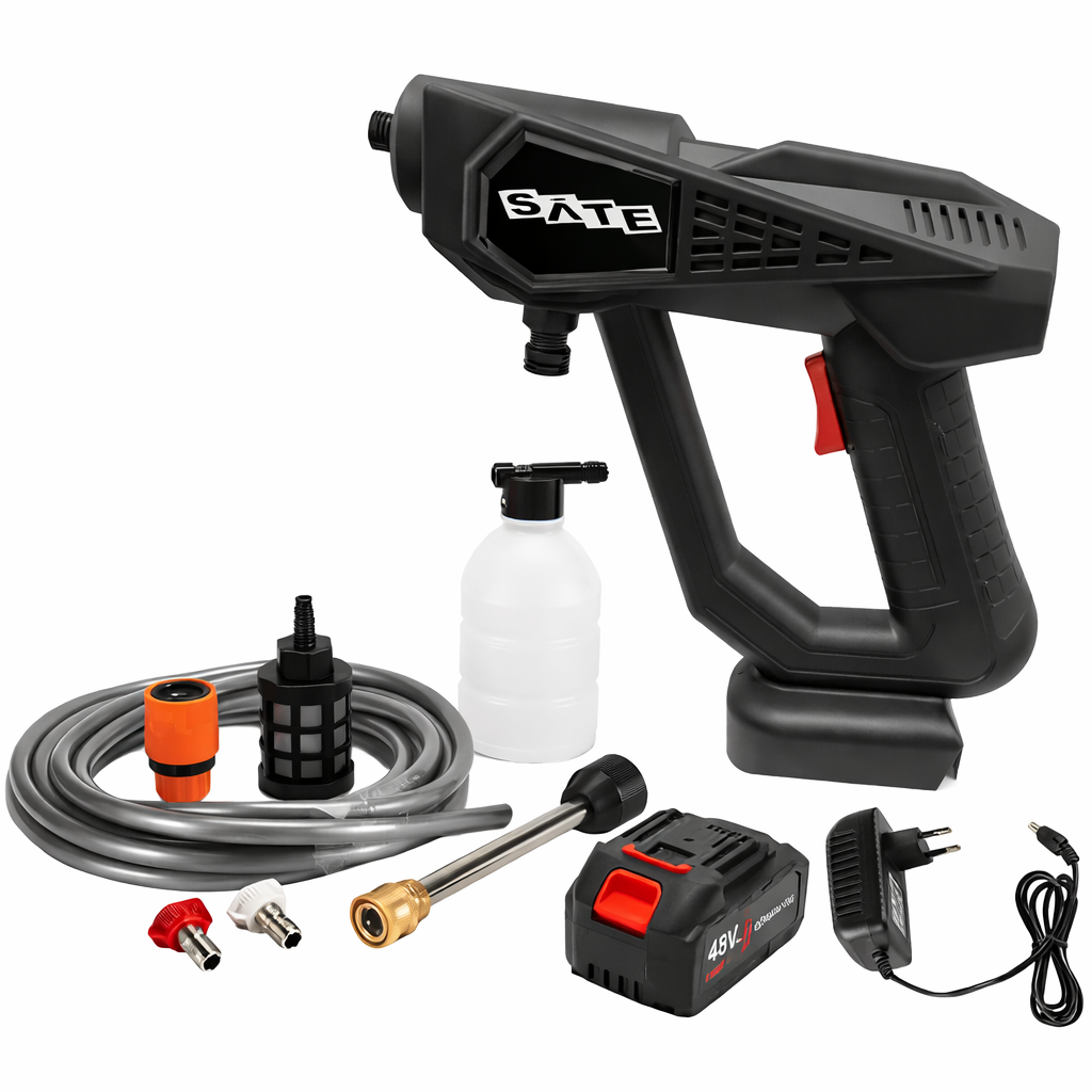 Hidro Lavadora Portátil A-ML8107 Recargable 48V con Manguera de 5m