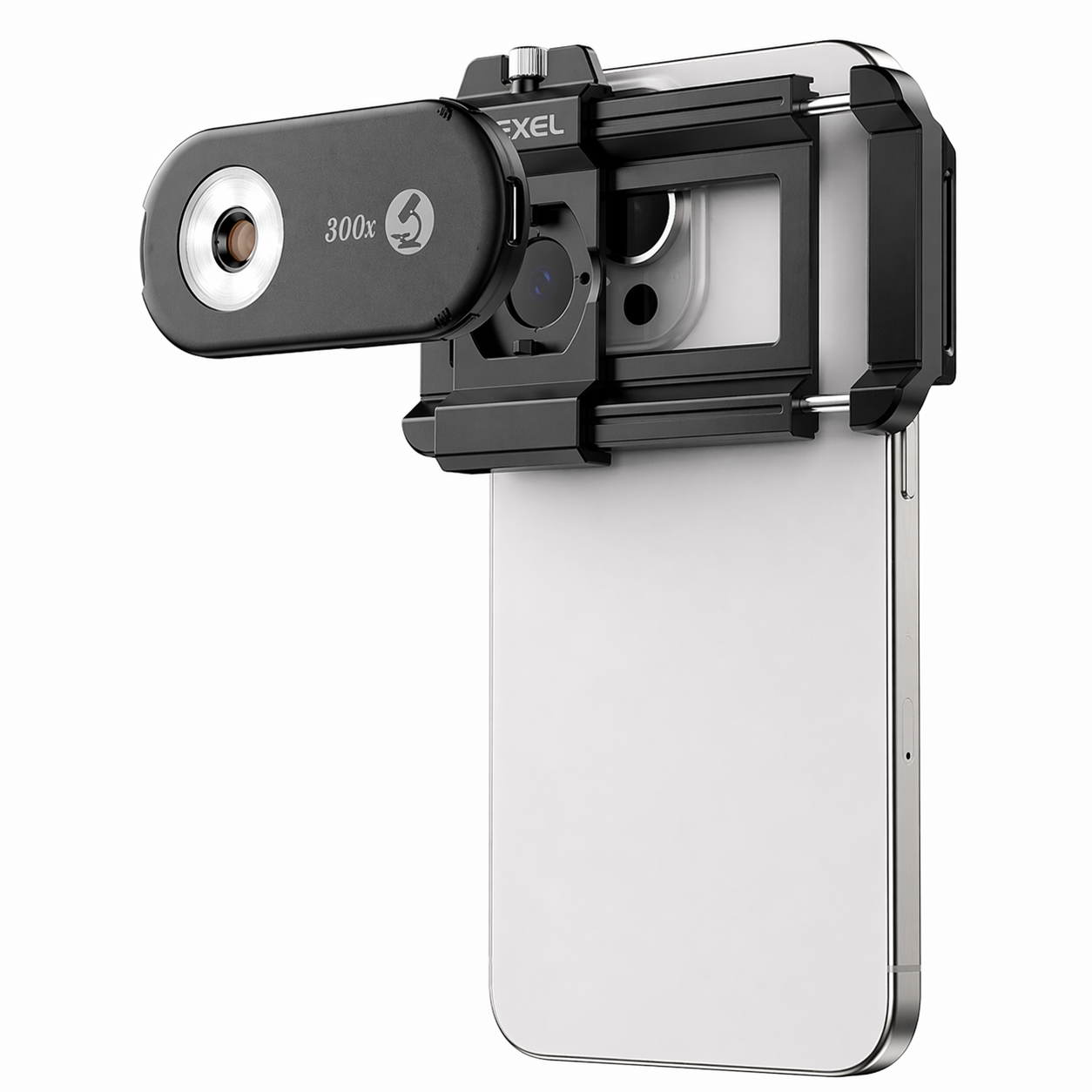 Lente Microscopio con LED para Celular APL-MS300 300X HD
