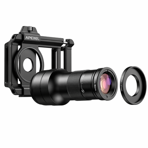 Lente Zoom y Macro para Celular APL-TM6 HD con Adaptador