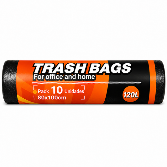 Bolsas de Basura W006 120L 80x100cm Pack 10 Unidades