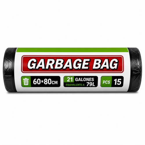 Bolsas de Basura W023 60x80cm Pack 15 Unidades