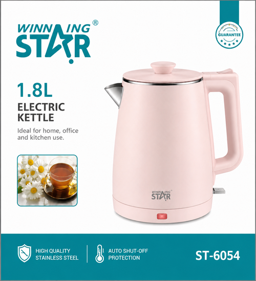 Jarra Eléctrica Winning Star ST-6054 1.8 Litros 1500W