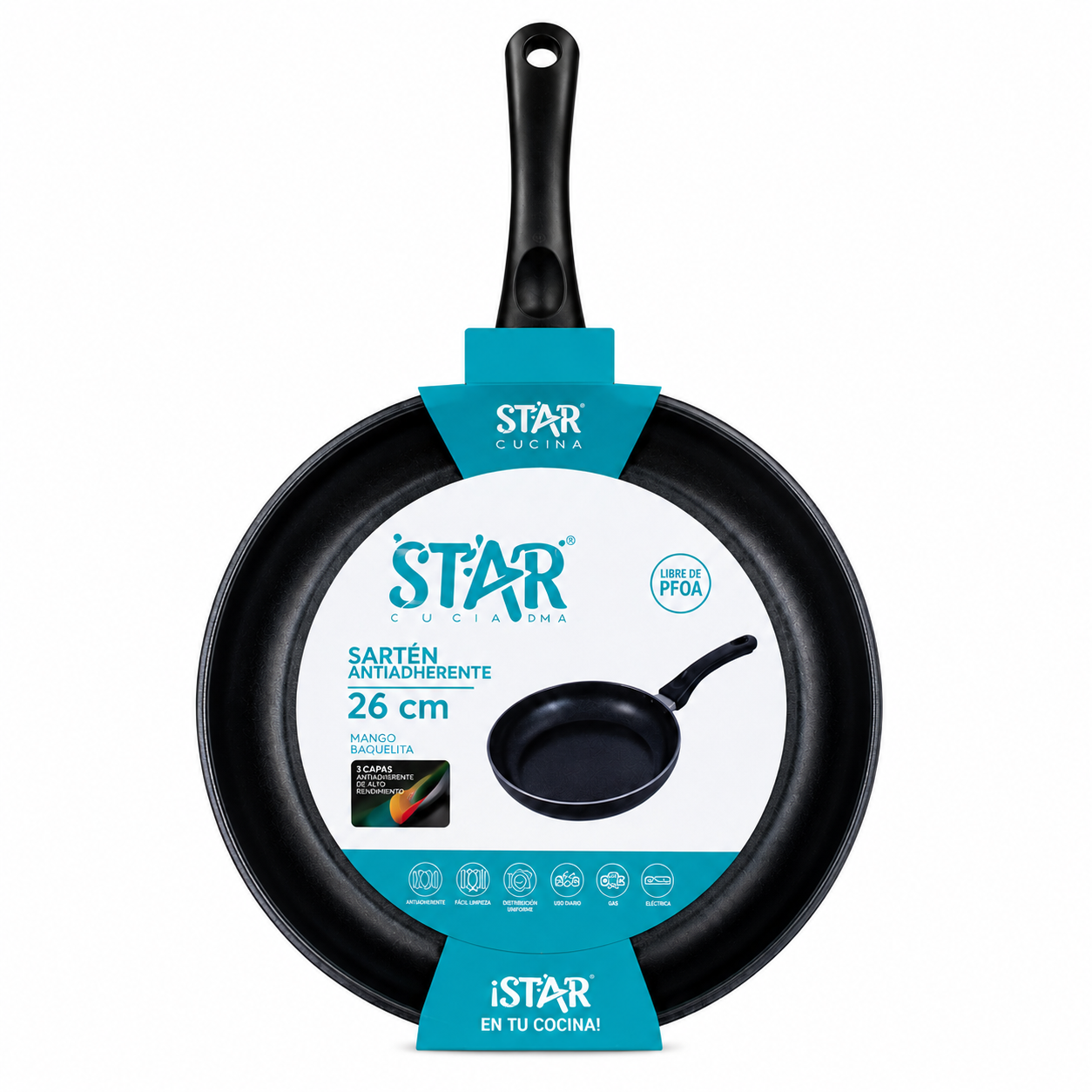 Sartén Antiadherente Winning Star ST-5218C 26 cm