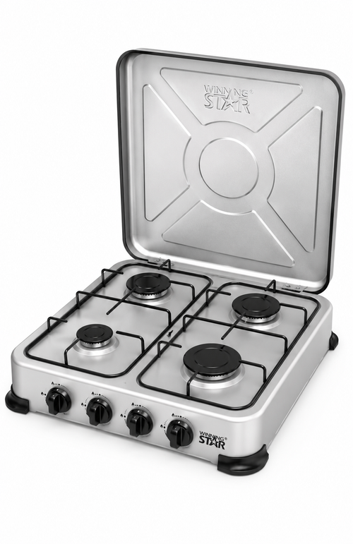 Cocina a Gas Winning Star ST-9661 4 Hornallas Gris